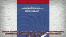 READ book  Recent Advances in Earthquake Geotechnical Engineering and Microzonation Geotechnical Full EBook
