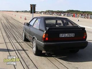 Audi 80 Coupe Quattro Turbo 0-211 Kmh Accelerating