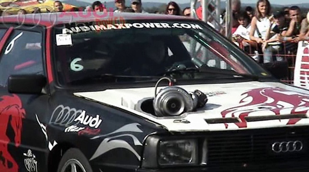 Audi 80 Coupe Quattro Turbo 600 HP Vs. Honda Civic VTI 2