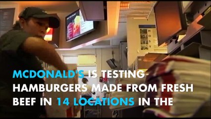 McDonald's testing fresh, not frozen, hamburger patties