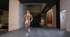 Cristiano Ronaldo Juggle a Soccer Ball in his Underwear