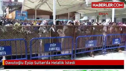 Başbakan Davutoğlu, Megafonla Halka Seslenerek Helallik İstedi