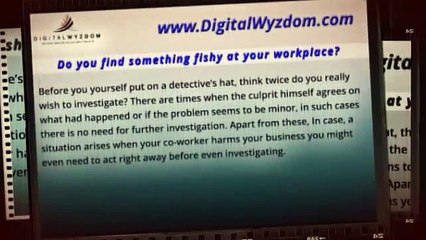 Do you find something fishy at your workplace