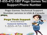 Pogo Games Tech Support Number 1-855-472-1897