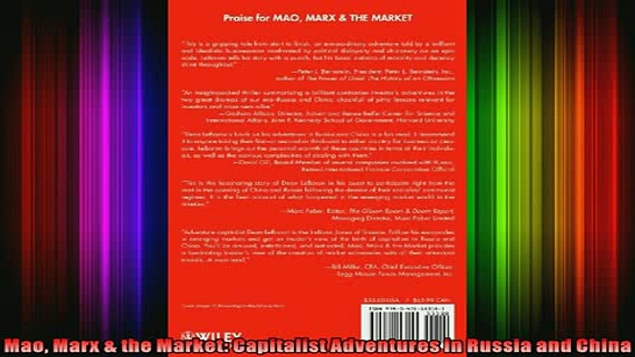 READ book  Mao Marx  the Market Capitalist Adventures in Russia and China READ ONLINE