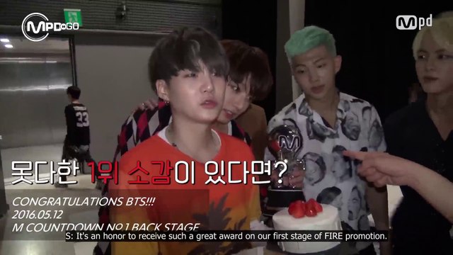 [ENG] 160512 No.1 BTS CONGRATULATIONS BTS 1st win