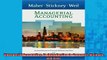 FREE PDF  Managerial Accounting An Introduction to Concepts Methods and Uses  FREE BOOOK ONLINE