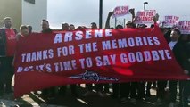 Arsenal fans singing a disgusting chant about Arsene Wenger