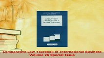 PDF  Comparative Law Yearbook of International Business Volume 26 Special Issue  Read Online