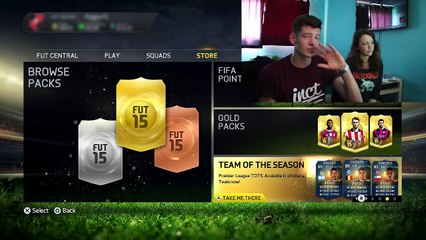 BEST EVER GIRLFRIEND FIFA 15 PACK OPENING IN HISTORY - BPL TOTS