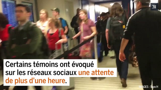 L'interminable file d'attent aux portiques de sécurité de l'aéroport de Chicago