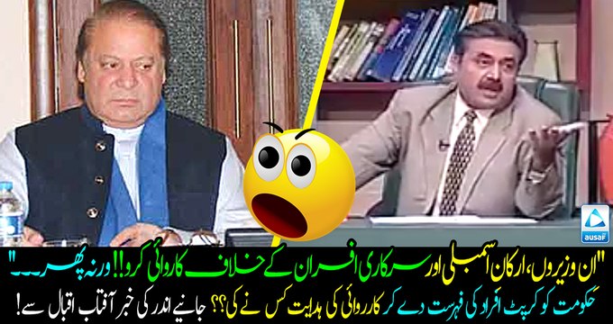 Who has given the list of the Names of Corrupt Politicians to Govt?? Aftab Iqbal Revealed a inside story!