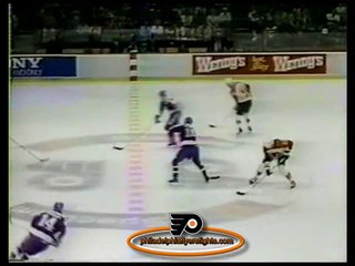 Feb 21, 1985 Miroslav Frycer Clotheslined by Glen Cochrane Toronto Maple Leafs vs Philadelphia Flyer.