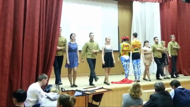 Боди-арт в честь Дня Победы. Ижевск Body art in honor of Victory Day. Izhevsk