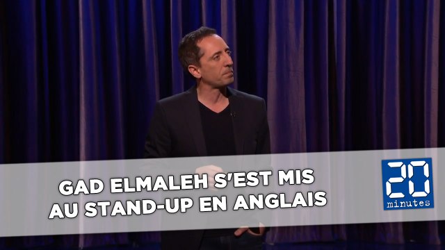 Gad Elmaleh s'essaie au stand-up en anglais sur un plateau télé