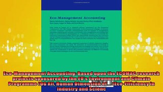 READ book  EcoManagement Accounting Based upon the ECOMAC research projects sponsored by the EUs  BOOK ONLINE