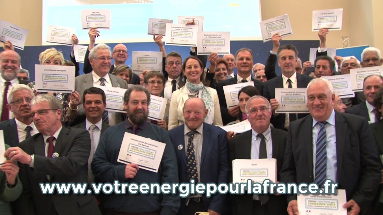 12 mai 2016 : signature de 80 conventions d'appui financier Territoire à énergie positive pour la croissance verte