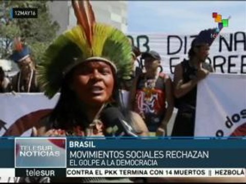 Brasil: movimientos sociales rechazan impeachment contra Rousseff