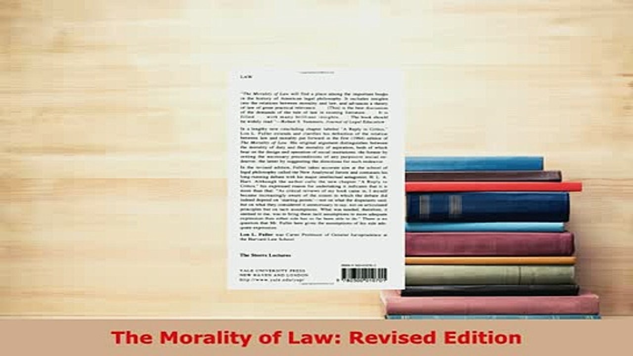 Download  The Morality of Law Revised Edition Free Books