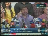 Carlos Ocariz pide que el CNE publique los puntos de validación de firmas