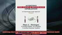 EBOOK ONLINE  Auditing the Food  Beverage Operation An Operational Audit Approach Volume I  BOOK ONLINE