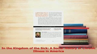 Read  In the Kingdom of the Sick A Social History of Chronic Illness in America Ebook Free