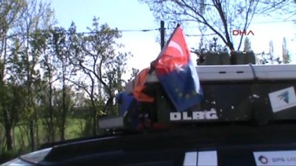 Ardahan Allgaeu-Orient Dostluk ve Barış Rallisine Katılanlar Çıldır Gölünde Kamp Kurdu