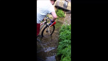 Epic Hilarious Bike River Fail May 2016