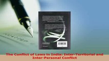 Download  The Conflict of Laws in India InterTerritorial and InterPersonal Conflict  EBook
