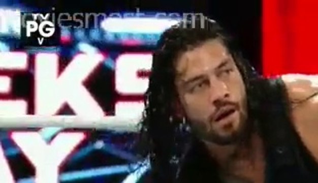 Roman Reigns Usos vs Aj Styles, Luke Gallows & Karl Anderson 6 man tag team elimination match WWE RAW 9-5-2016 - Video Dailymotion
