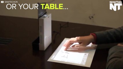 Lazertouch Mini Projector Turns Any Surface Into a Touch Screen