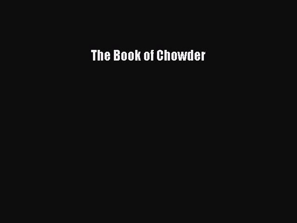 Download The Book of Chowder PDF Free