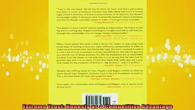 READ book Extreme Trust Honesty as a Competitive Advantage Full Free