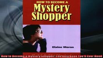 EBOOK ONLINE  How to Become a Mystery Shopper The Only Book Youll Ever Need  BOOK ONLINE