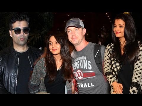 Airport Spotting 13 May 2016 | Aishwarya Rai Bachan, Preity Zinta, Emraan Hashmi & Karan Johar