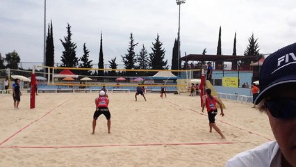 8 POL vs RK 1-2 Fijalek/Prudel (21-16, 17-21, 13-15)