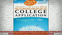 READ book  How to Prepare a Standout College Application Expert Advice that Takes You from LMO  FREE BOOOK ONLINE