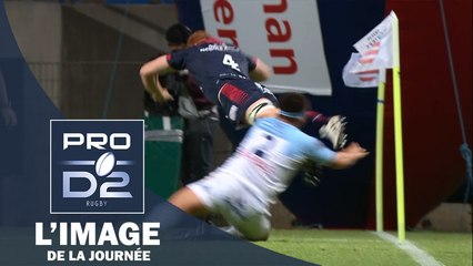 PRO D2, l’image du jour – L’essai de Lambey (Béziers) contre Bayonne !