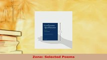 Download  Zone Selected Poems  EBook