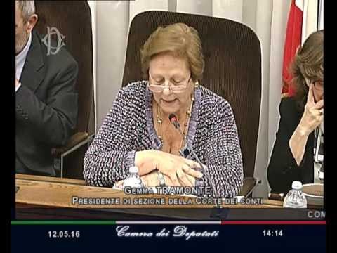 Roma - Risparmio previdenziale, audizione Corte dei conti (12.05.16)