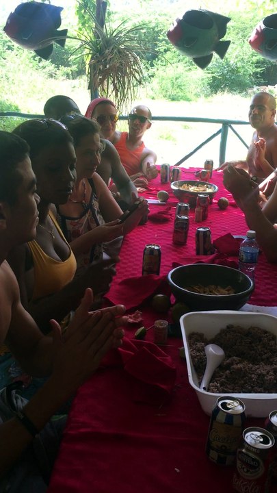Sortie a berracco avec les stagiaires et les profs cubains stage décembre 2015