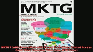 READ book  MKTG 7 with CourseMate with Career Transitions Printed Access Card New Engaging Titles Free Online