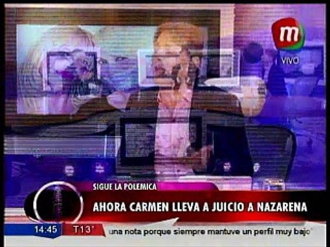 Carmen Barbieri lleva a juicio a Nazarena Vélez