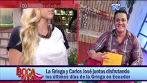 La Gringa y Carlos José juntos disfrutando los últimos días de la Gringa en Ecuador