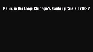 Read Panic in the Loop: Chicago's Banking Crisis of 1932 PDF Free