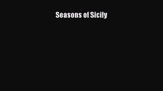Read Seasons of Sicily Ebook Free