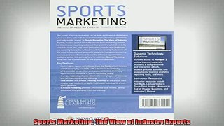 READ FREE Ebooks  Sports Marketing The View of Industry Experts Full Free