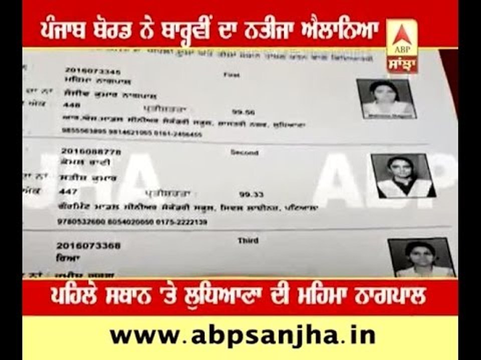PSEB declares result of 12th Class