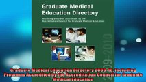 Free PDF Downlaod  Graduate Medical Education Directory 200910 Including Programs Accredited by the  FREE BOOOK ONLINE