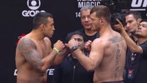 UFC 198: Weigh-in Faceoffs